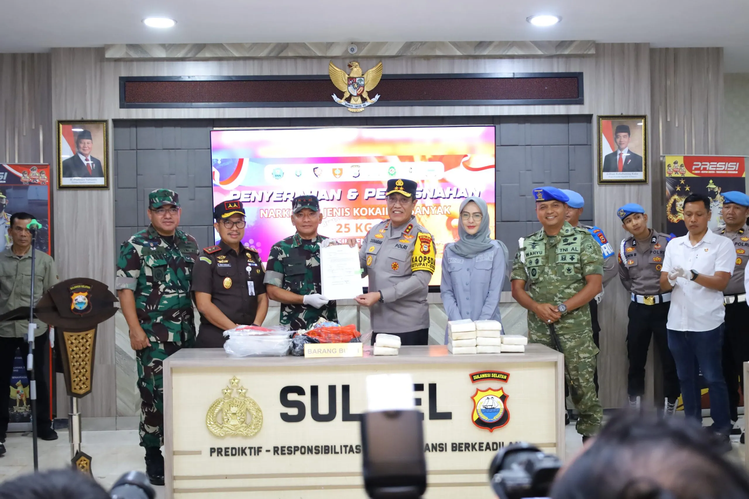 25 Kg Kokain Temuan Selayar Dimusnahkan di Sulsel