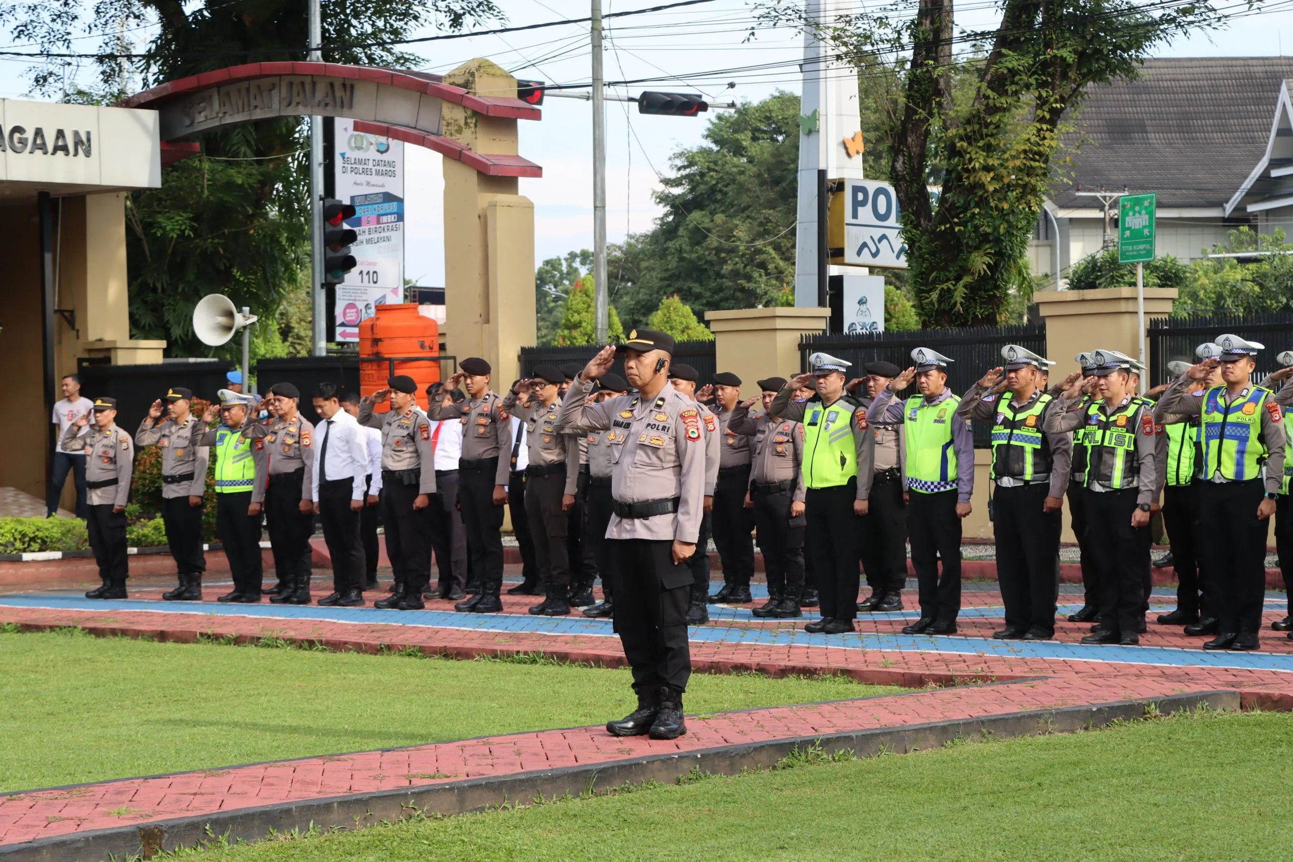 Maros Siaga Kamtibmas Jelang May Day, Ratusan Personel Apel