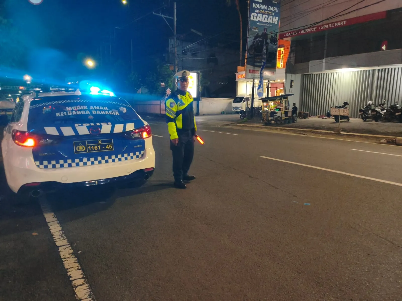 Patroli Malam Pagi Jaga Kamseltibcarlantas Kediri