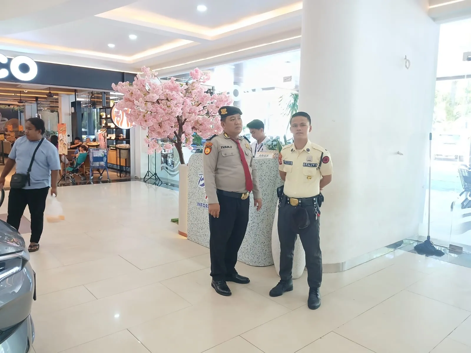 Patroli Ditpamobvit Perkuat Keamanan Bengkulu Indah Mall