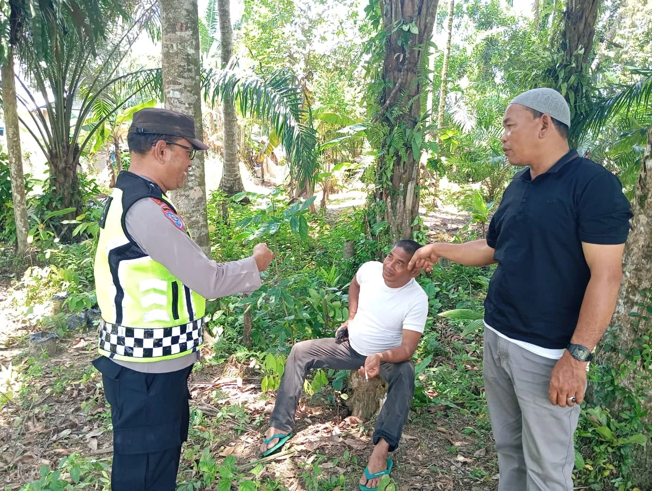 Warga Blang Cot Mameh Sambut Baik Patroli Dialogis Bhabinkamtibmas