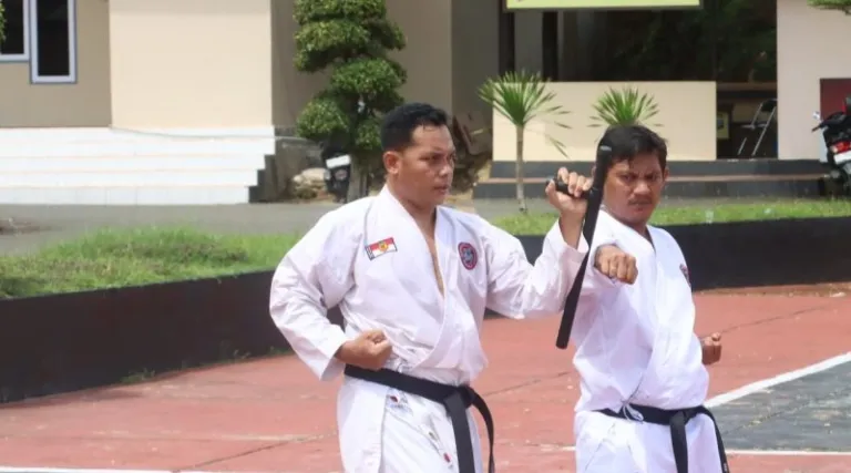 Ujian Bela Diri Polri Digelar di Bangkep Jelang Kenaikan Pangkat